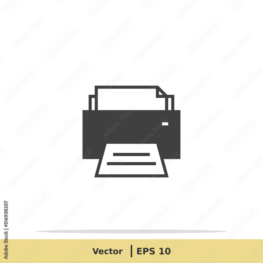 Print Icon. Printer Symbol. Design Logo Template. Vector Icon EPS 10 Pixel Perfect Print Icon. Printer Symbol. Design Logo Template. Vector Icon EPS 10 Pixel Perfect