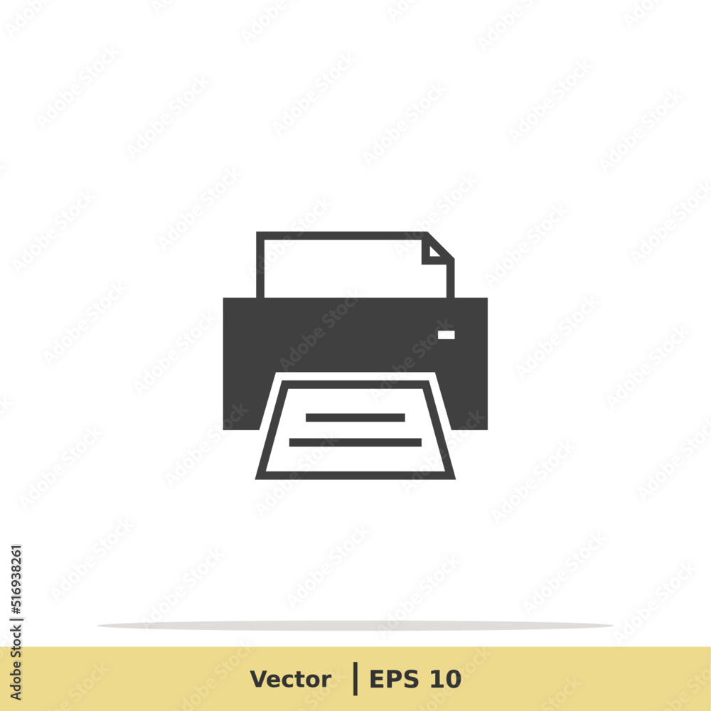 Print Icon. Printer Symbol. Design Logo Template. Vector Icon EPS 10 Pixel Perfect Print Icon. Printer Symbol. Design Logo Template. Vector Icon EPS 10 Pixel Perfect