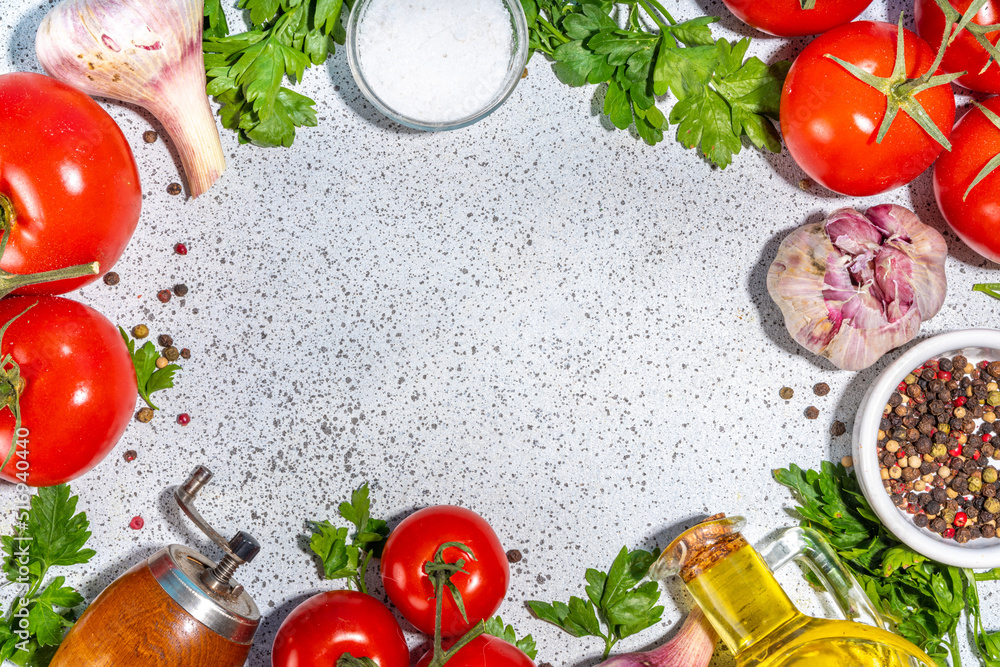 Cooking ingredients background Cooking ingredients background