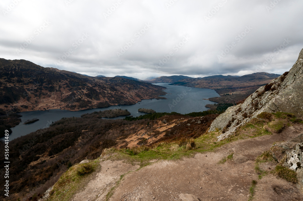 View from Ben A'an over Loch Katrine, The Trossachs, Scotland View from Ben A'an over Loch Katrine, The Trossachs, Scotland