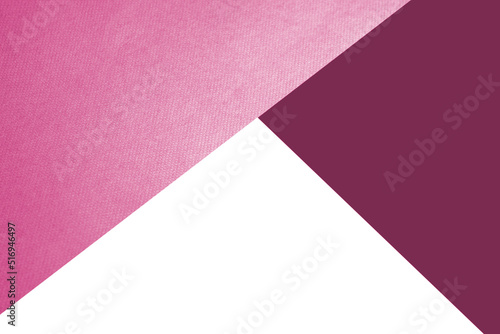 Dark and light abstract white and shades or tones of pink inverted triangles paper background with lines intersecting each other plain vs textured cover