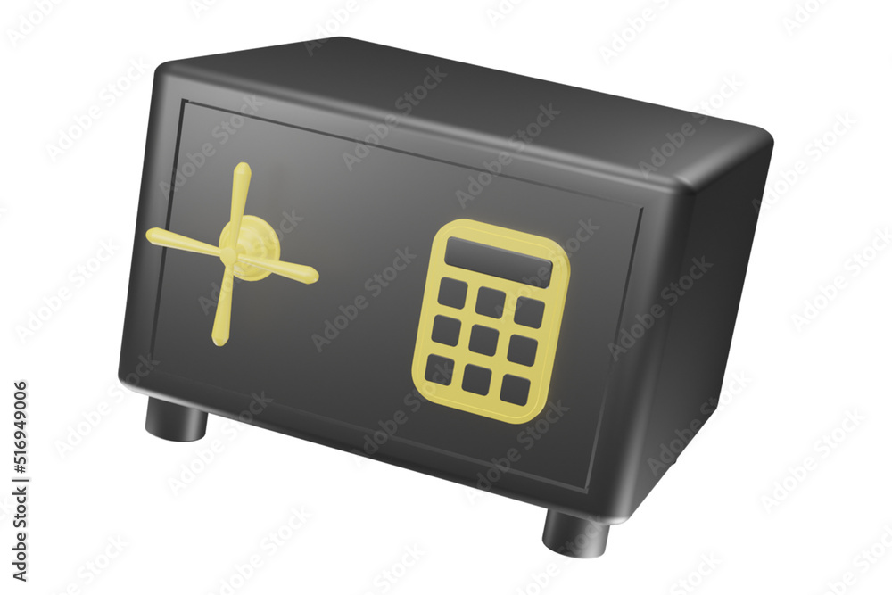 3d render safe deposit box icon in duo tone color illustration 3d render safe deposit box icon in duo tone color illustration