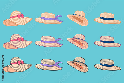 hat straw summer fashion woman and man