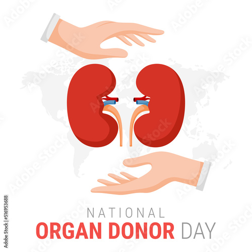 National organ donor day with Kidneys