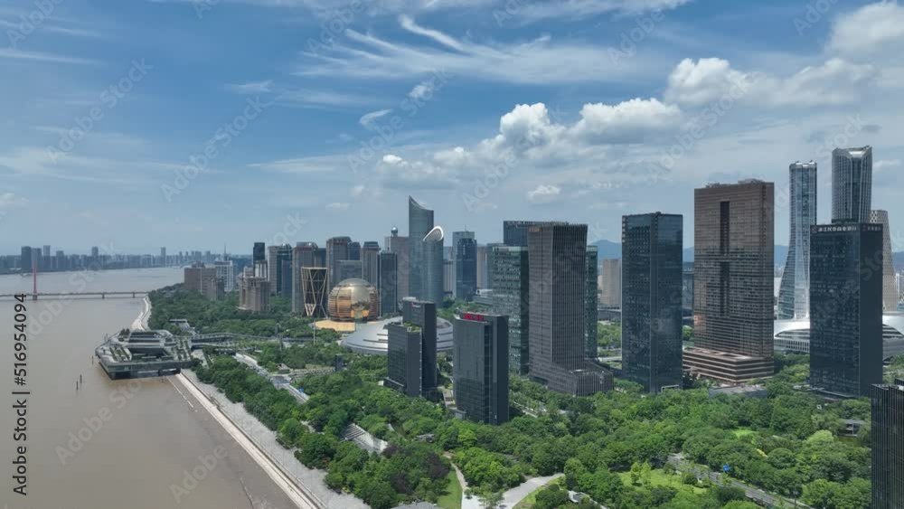 City skyline in hangzhou china City skyline in hangzhou china