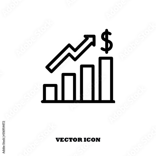 buisness , vector icon, illustration, trade , incrise 