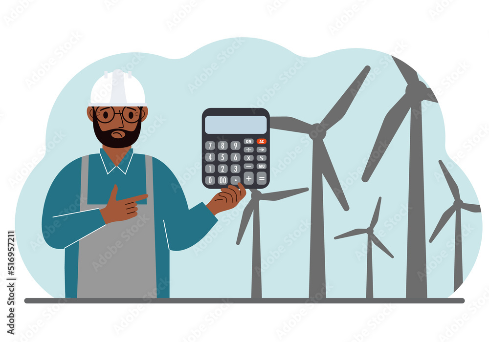 Technician engineer man, energy wind farm. The concept of clean alternative energy. Environmental protection, ecology protection. Technician engineer man, energy wind farm. The concept of clean alternative energy. Environmental protection, ecology protection.