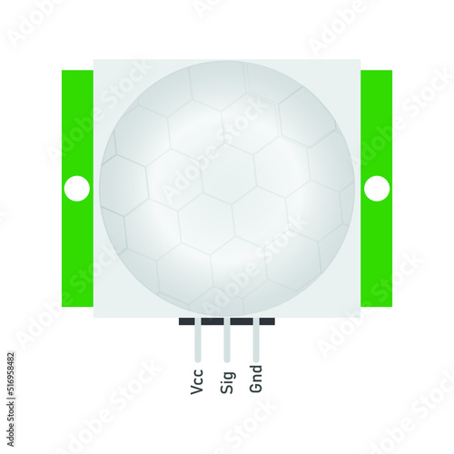 vector design of PIR or passive infrared radiation  motion sensor