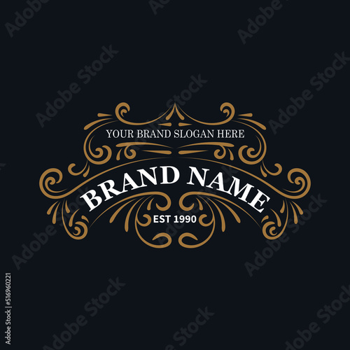 vintage logo template. retro logo template