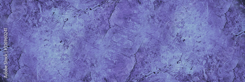 Blue purple marble texture. Very Peri color. Close-up. Beautiful stone abstract background with space for design. Web banner. Wide. Panoramic.