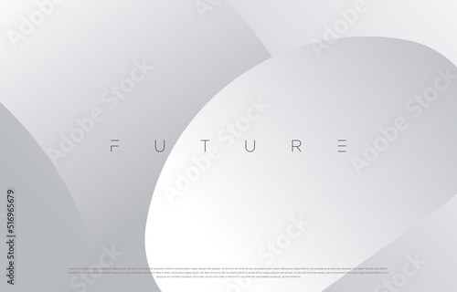 Minimalist silver abstract background design. Futuristic exclusive graphic elements for advertising, greeting cards, website, poster, banner, key visual, book cover, brochure etc… Vector EPS