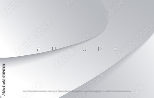 Minimalist silver abstract background design. Futuristic exclusive graphic elements for advertising, greeting cards, website, poster, banner, key visual, book cover, brochure etc… Vector EPS