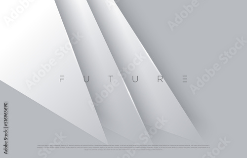 Minimalist silver abstract background design. Futuristic exclusive graphic elements for advertising, greeting cards, website, poster, banner, key visual, book cover, brochure etc… Vector EPS