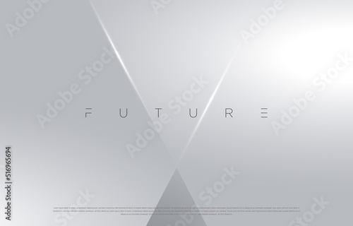 Minimalist silver abstract background design. Futuristic exclusive graphic elements for advertising, greeting cards, website, poster, banner, key visual, book cover, brochure etc… Vector EPS