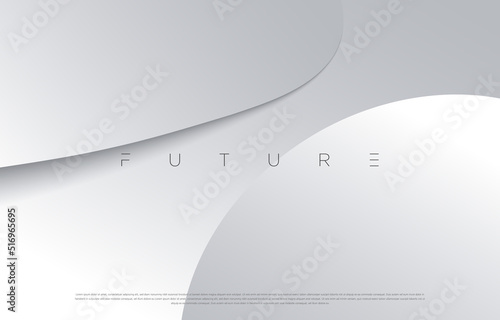 Minimalist silver abstract background design. Futuristic exclusive graphic elements for advertising, greeting cards, website, poster, banner, key visual, book cover, brochure etc… Vector EPS