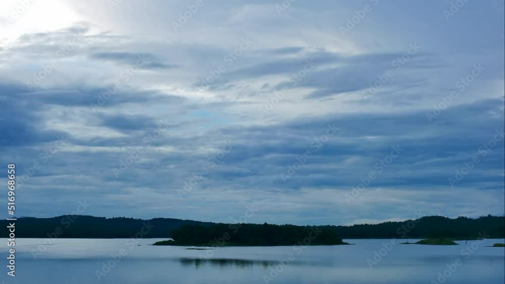 Time Lapse of the clouds moving across the sky above the Kiew Kor Mah reservoir, Ban Huai Sanao Village, Pong Don Sub-district, Chae Hom District, Lampang Province, Thailand Time Lapse of the clouds moving across the sky above the Kiew Kor Mah reservoir, Ban Huai Sanao Village, Pong Don Sub-district, Chae Hom District, Lampang Province, Thailand
