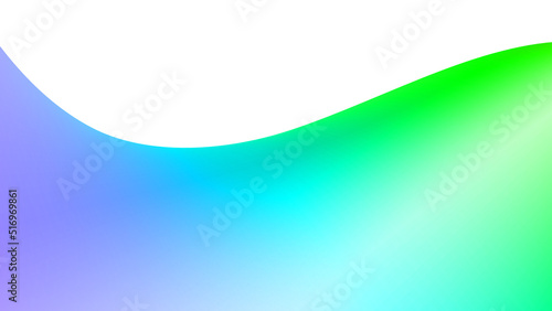 wave of green light blue purple gradient white background