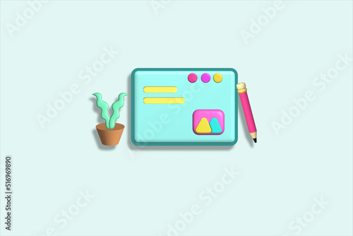 Fotografie 3 d illustration