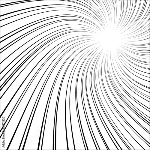 A Curved Comic and Cartoon Background Effect