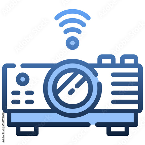 PROJECTOR Gradient icon,linear,outline,graphic,illustration