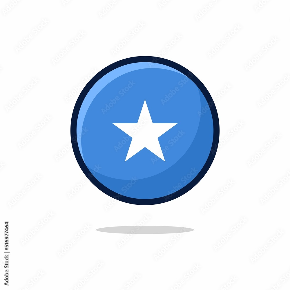 Somalia Flag Icon. Somalia Flag flat style isolated on a white background - stock vector. Somalia Flag Icon. Somalia Flag flat style isolated on a white background - stock vector.