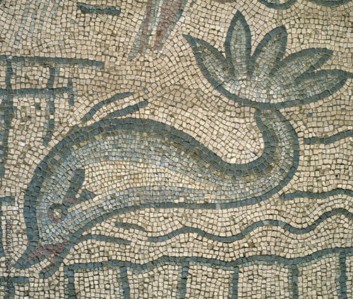Mosaik in Ostia Antica, Rom