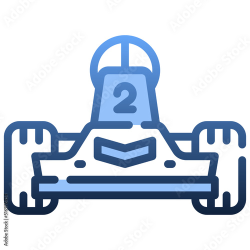 GO KART Gradient icon,linear,outline,graphic,illustration