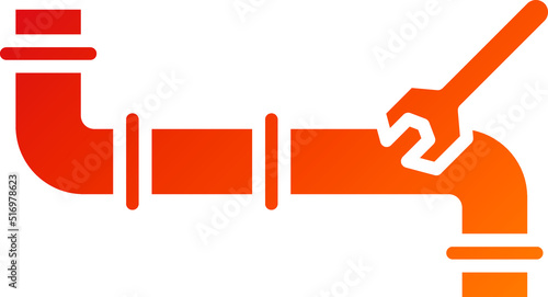 Pipe Fixing Icon Style