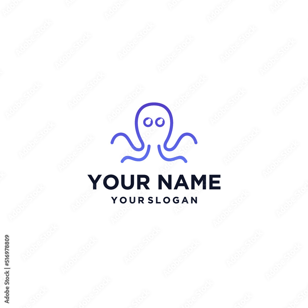 Octopus logo design, vector icon octopus Octopus logo design, vector icon octopus