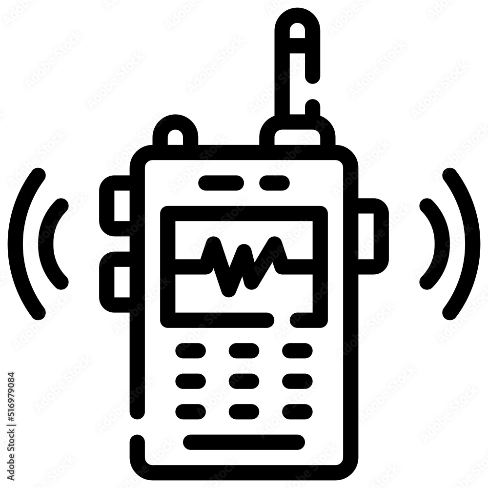 WALKIE TALKIE line icon,linear,outline,graphic,illustration WALKIE TALKIE line icon,linear,outline,graphic,illustration