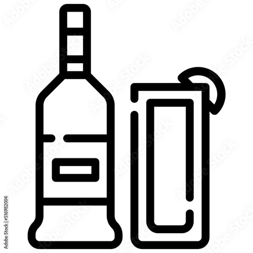 TONIC line icon,linear,outline,graphic,illustration