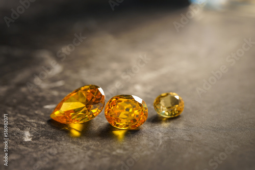 Wallpaper Mural Natural Sapphire gemstone Jewel or gems on black shine color Collection of many different natural Torontodigital.ca