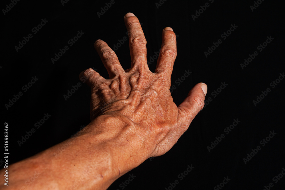 Fototapeta premium the surface of the hand