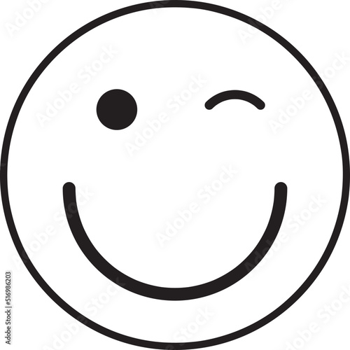 : Smile face emoticon icon vector. Emoji icon. Flat design style on white background..eps