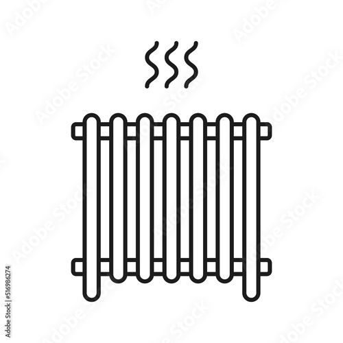 House heater vector image on white background.