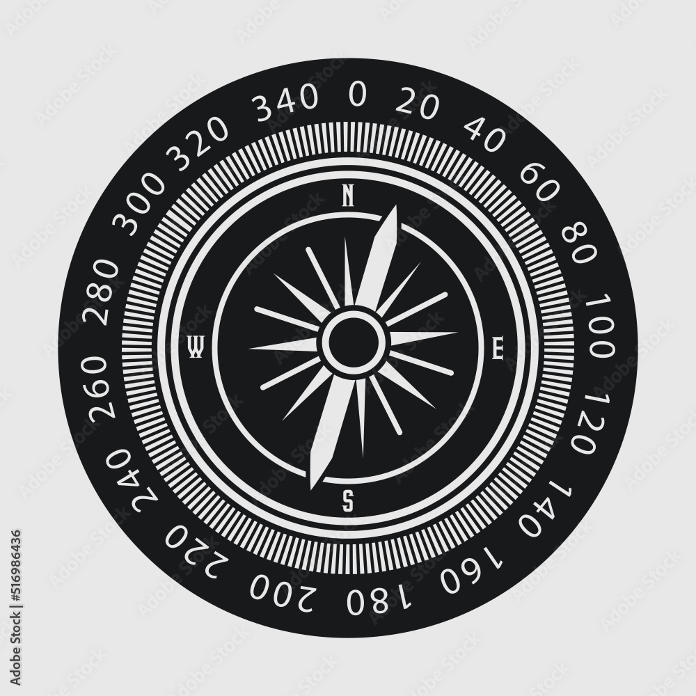 Vetor de Compass SVG Cut File, Nautical Compass Svg, Compass Rose Svg ...