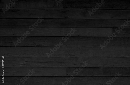 Wallpaper Mural Black vintage painted wooden boards wall antique old style background. Grunge dark old wood plank texture and seamless. Torontodigital.ca