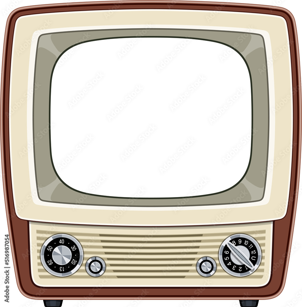 ブラウン管テレビ 昭和レトロ 1977年製 Vecteur Stock 昭和の