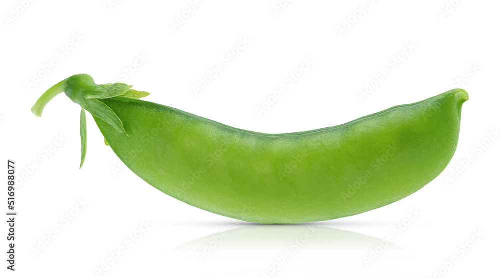 Fresh green pea pod isolated on white background. Design element Fresh green pea pod isolated on white background. Design element