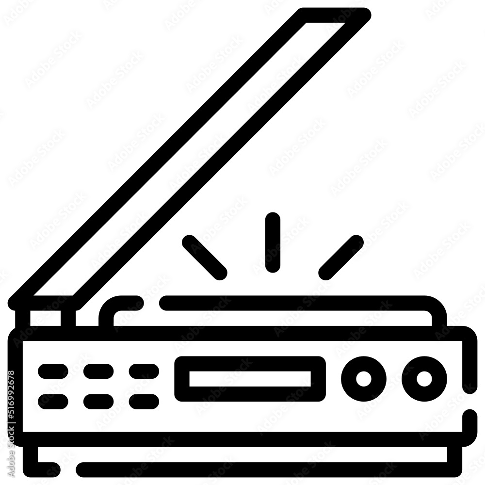 SCANNER line icon,linear,outline,graphic,illustration