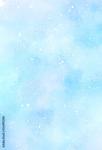 背景素材_水彩テクスチャ_水色