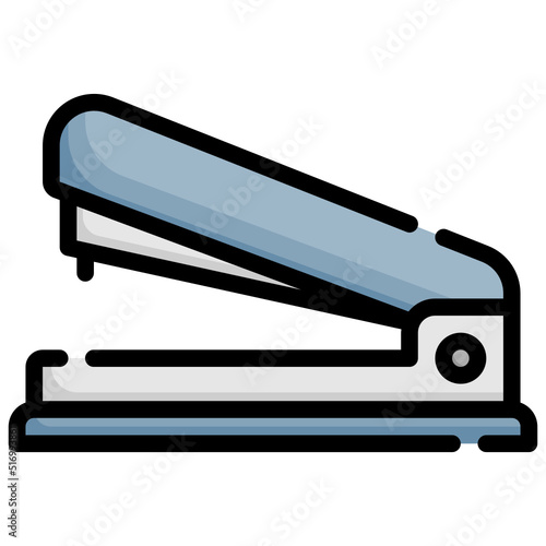 STAPLER filled outline icon,linear,outline,graphic,illustration