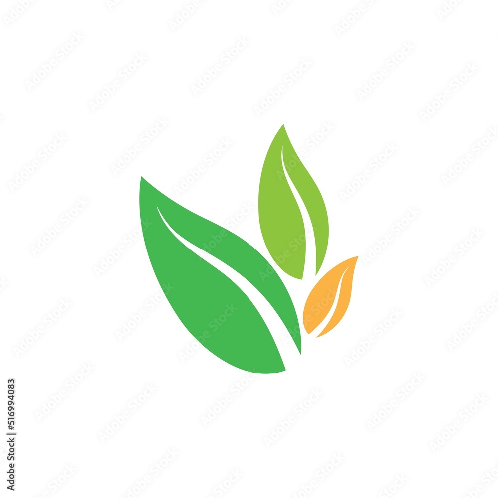 Logos of green tree leaf ecology Logos of green tree leaf ecology