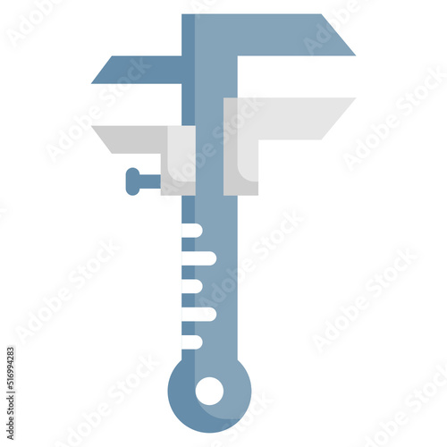 CALIPER flat icon,linear,outline,graphic,illustration