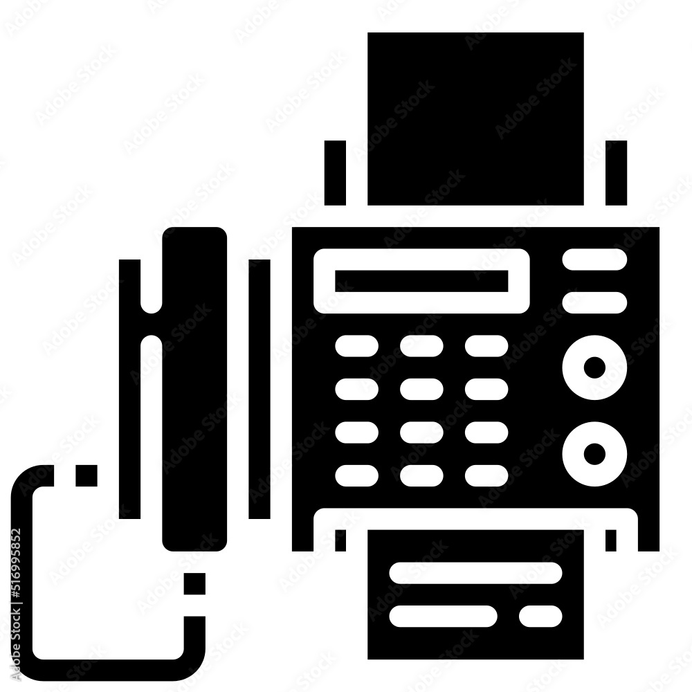 FAX glyph icon,linear,outline,graphic,illustration FAX glyph icon,linear,outline,graphic,illustration
