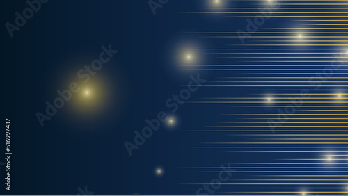 Abstract navy and gold background poster. Vector illustration.
