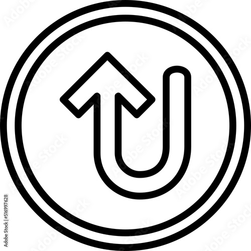 Turn Up Arrow Icon