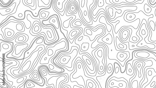 White wave paper curved reliefs abstract background, Abstract topographic contours map background. Geographic mountain relief. Abstract lines background. Contour maps. Business concept.