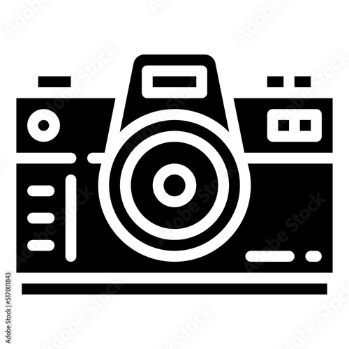 DSLR CAMERA glyph icon,linear,outline,graphic,illustration