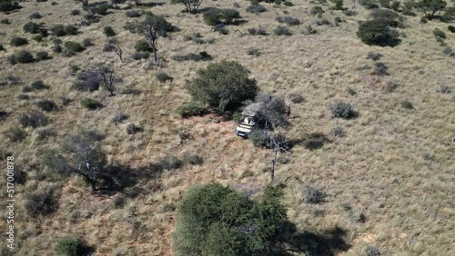 Drone over Kalahari Desert